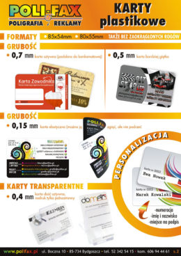 Wizytówki i karty biznesowe