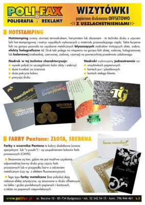 Wizytówki i biznes karty